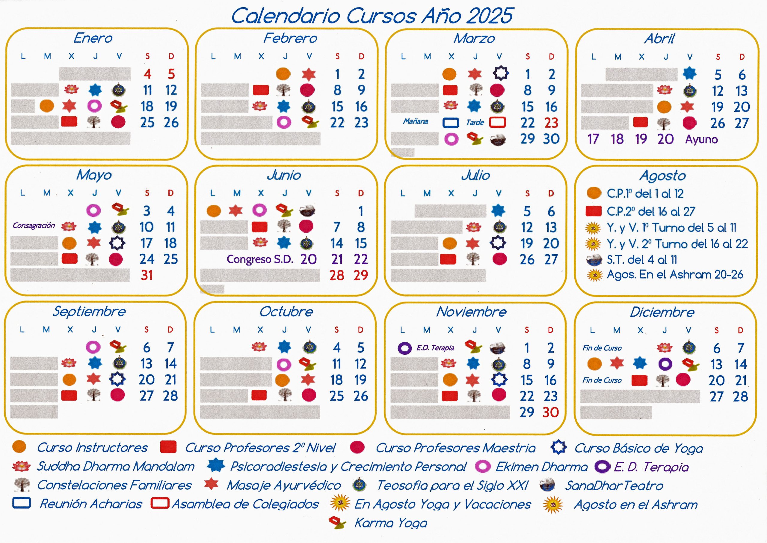 20025 Calendario